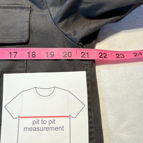 UNIQLO Women's Gray Utility drawstring cropped trench coat Jacket Sz M 97%Cotton - Picture 11 of 12